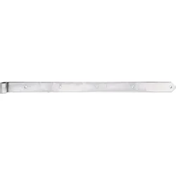 Alberts® Ladenband, gerade, Abschluss abgerundet, galvanisch verzinkt dickschichtpassiviert., LxB982x60 mm, Rolle ⌀20 mm 312398