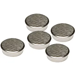 Franken Kraftmagnet HM25CR/5 rund 25mm silber 5 St./Pack.