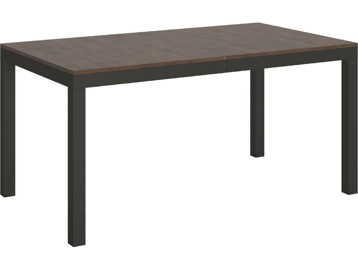 Table Extensible 90X160/420 Cm Everyday Evolution Noyer Structure Anthracite