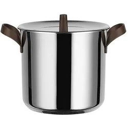 Alessi Edo, Pfanne + Kochtopf, Silber