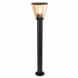 LED Außenleuchte Sockelleuchte Gartenleuchte IP44 schwarz Edelstahl H 80 cm