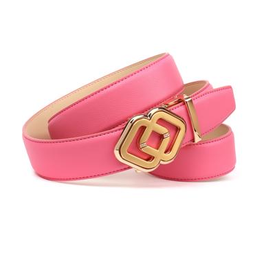 Ledergürtel ANTHONI CROWN, Damen, Gr. 90, pink (rosa), Rindsleder, Gürtel Ledergürtel, aus Rindsleder, mit Automatikschließe, leicht kürzbar