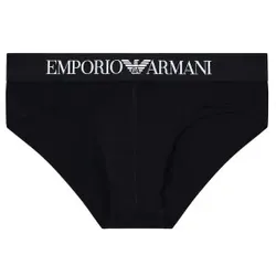 Armani Logo Brief Schwarz Baumwolle Large Herren