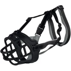 Trixie Maulkorb Muzzle Flex XL (XL, Hund, Allgemein), Halsband + Leine
