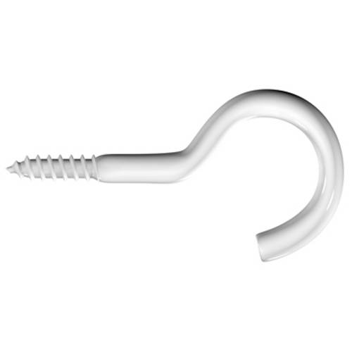 dörner + helmer 4811514 Schraubhaken verzinkt weiß 100mm 12St.