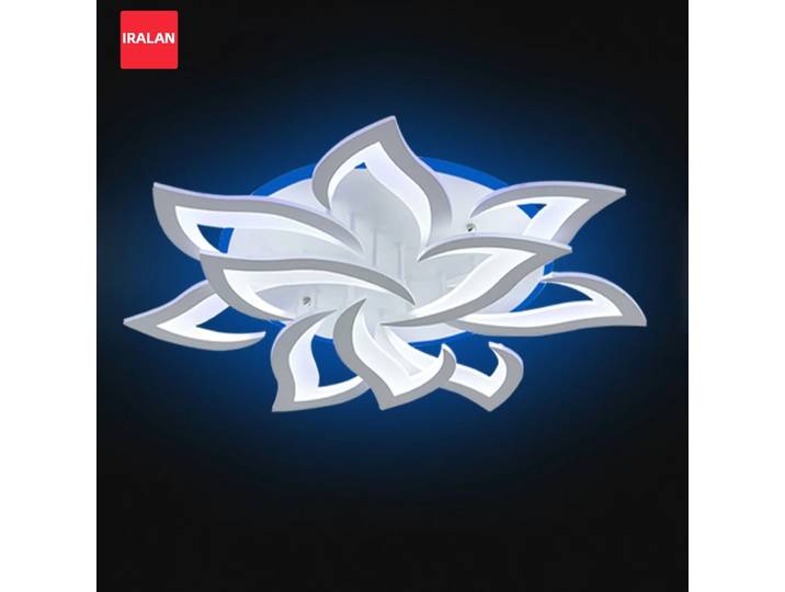 Rétro-éclairage LED plafond lustre acrylique plafonnier fleur Design Dimmable éclairage intérieur fantaisie luminaire salon