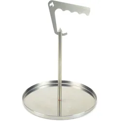 Edelstahl Spießturm mit Wanne - für Grill Smoker und Backofen