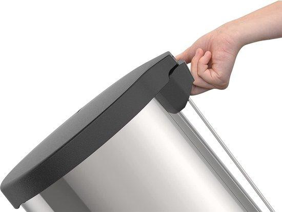 Famanu afvalbak van roestvrij staal, 20 liter