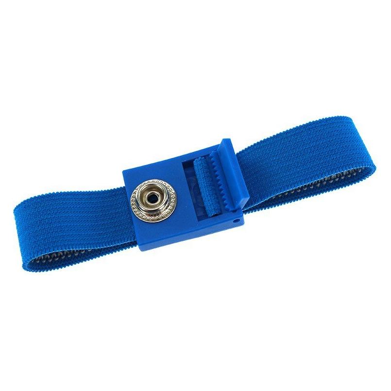 Top Swede ESD-Armband PRO, hellblau, 10 mm Druckknopf, verzahnter Verschluss (Statikschutz) (SG-AB-10DK-HB-220MM-VERZAHNT)