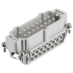 RS PRO Industrie-Steckverbinder Kontakteinsatz, Typ, 16-polig, 16A, Male, Elektronikkabel + Stecker, Silber