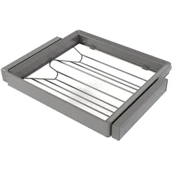 Emuca, Schuhschrank, Cassetto per Scarpe in Quarzo e Kit Cornice Regolabile (44 x 42 x 14 cm)