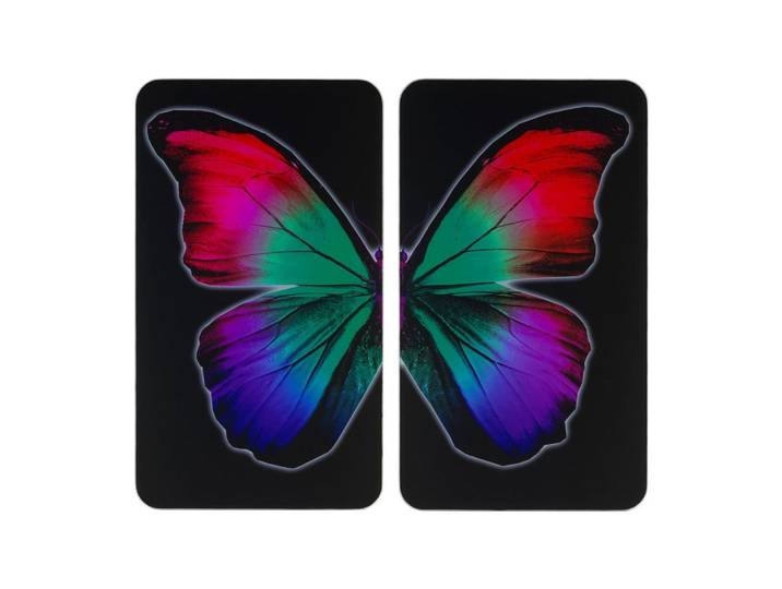 Wenko Glasabdeckplatte für alle Herdarten 52/30 cm, Schwarz, Glas, 30x52 cm, Küchen, Küchenelektrogeräte, Herde, Herdabdeckplatten