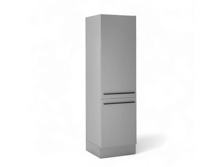 DENVER Einbauschrank für Kühlschrank Hochschrank Grau 60 x 211 x 57 cm