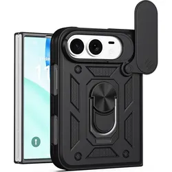 Techsuit - CamShield Series - iPhone Duo - Black (Apple iPhone Duo), Smartphone Hülle, Schwarz