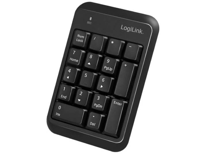 LogiLink ID0201 - Draadloos (Bluetooth V5.1) Keypad, zwart