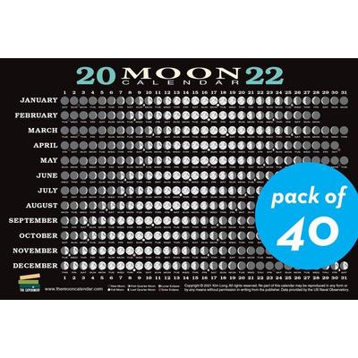 2022 Moon Calendar Card (40 Pack), Nonbook von Kim Long, Experiment, 978-1-61519-785-9
