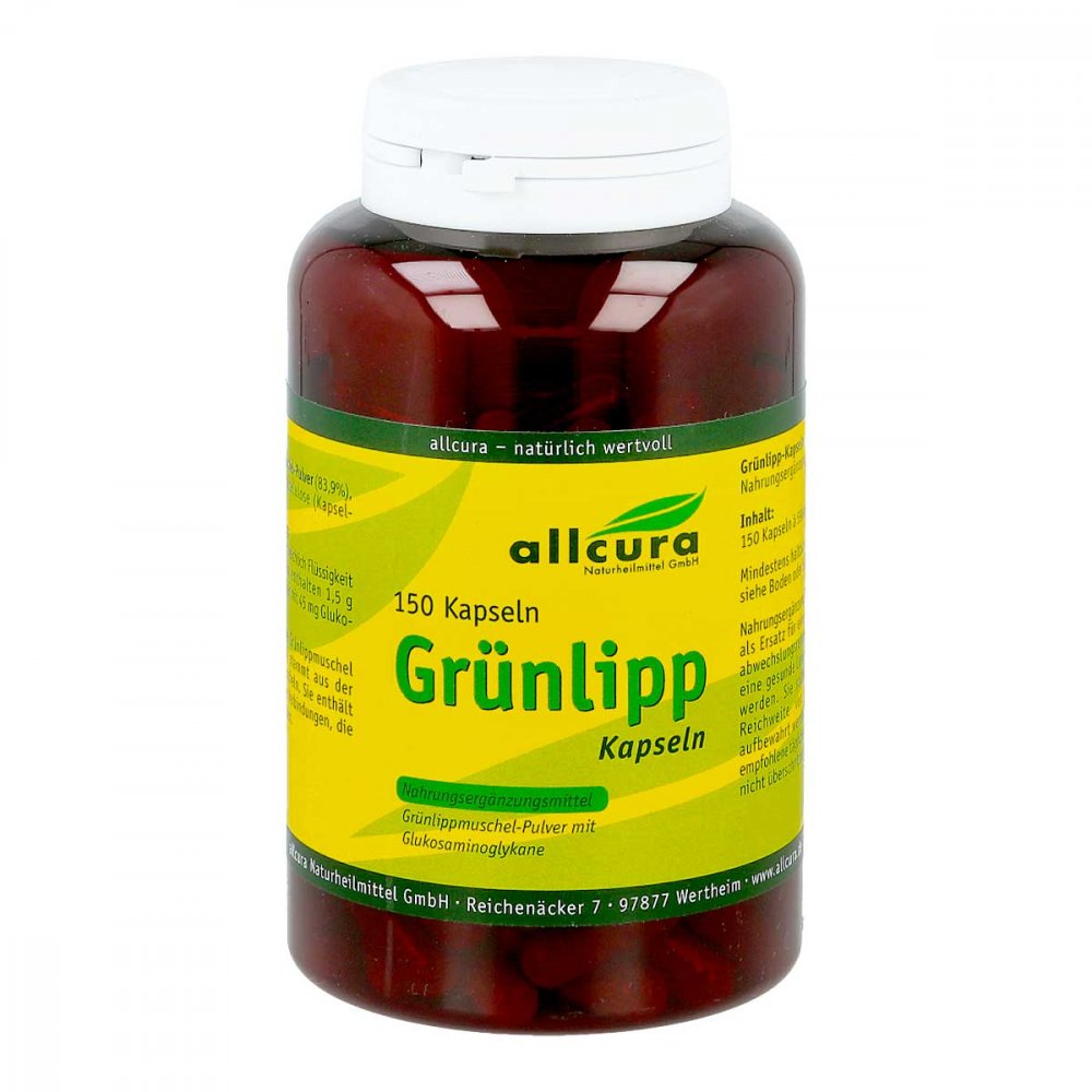 allcura Naturheilmittel GmbH Grünlipp Muschel Kapseln 04020672