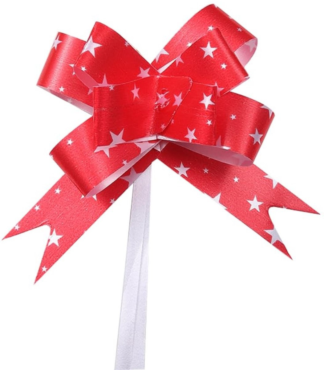 Dailygoods Decoratieve Geschenkstrikken 30 Stuks - Kunststof Linten voor Cadeauverpakking en Decoratie - 1,6 cm x 34 cm