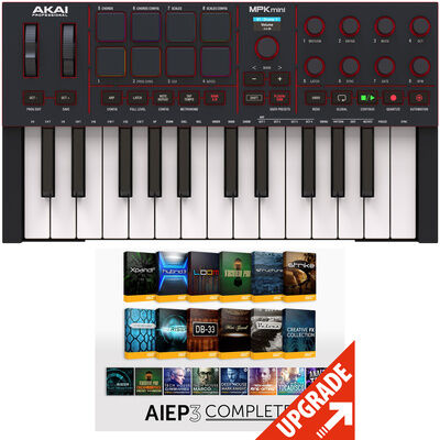 Akai Professional MPK Mini IV Black-AIEP3 Bundle Schwarz
