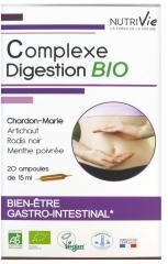 Nutrivie Ampoules 15 ml - Complexe Digestion Bio* - Boîte 20 Ampoules de 15 ml