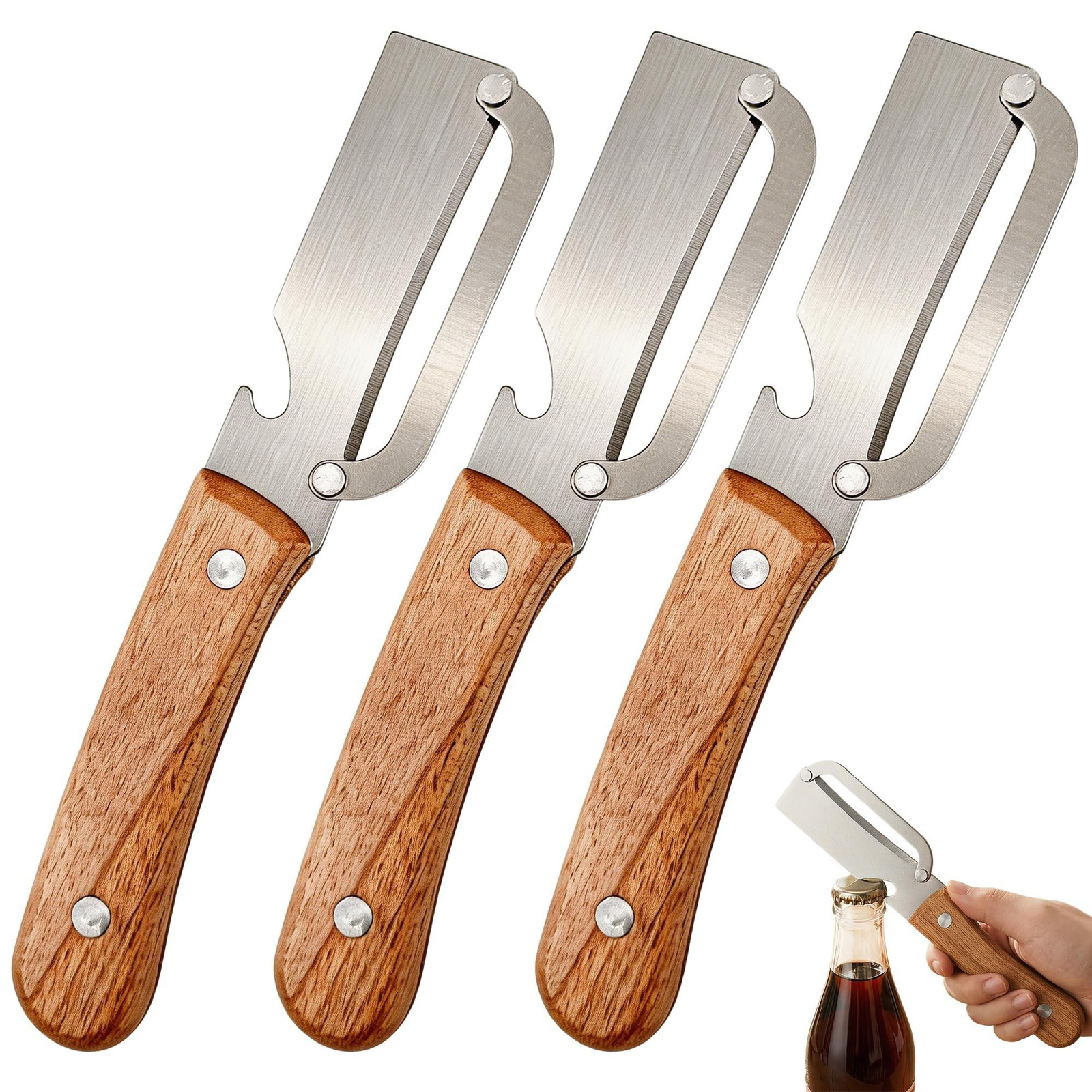 Merkloze 3-in-1 multifunctionele groenteschiller set