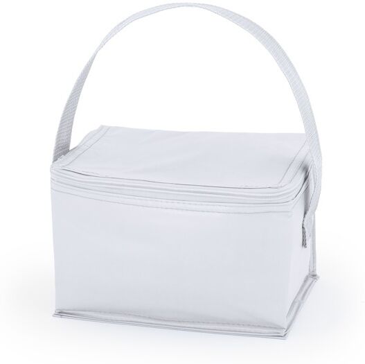 Sac isotherme publicitaire pour 6 canettes en PVC Tibu blanc TAILLE UNIQUE ADULTE