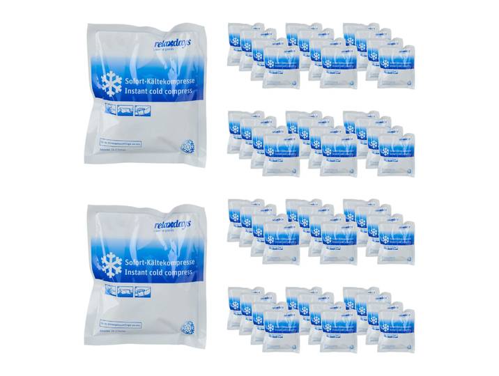 Kühlpack zum Knicken 50er-Set Weiss-Blau