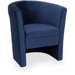 Sessel BAKIRA (BHT 73x78x60 cm) - blau - BHT 73x78x60 cm