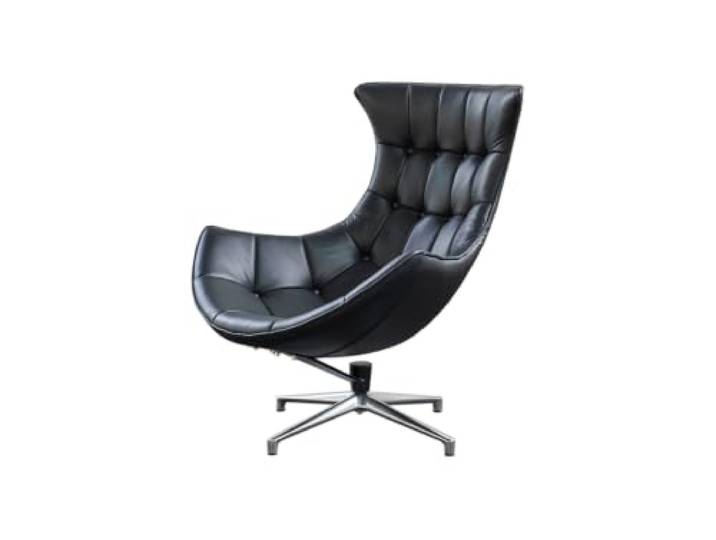 KAWOLA Sessel Wohnzimmer Loungesessel Leder Skio - Fernsehsessel, Drehsessel, Relaxsessel, Elegantes Design, Komfortables Sitzen
