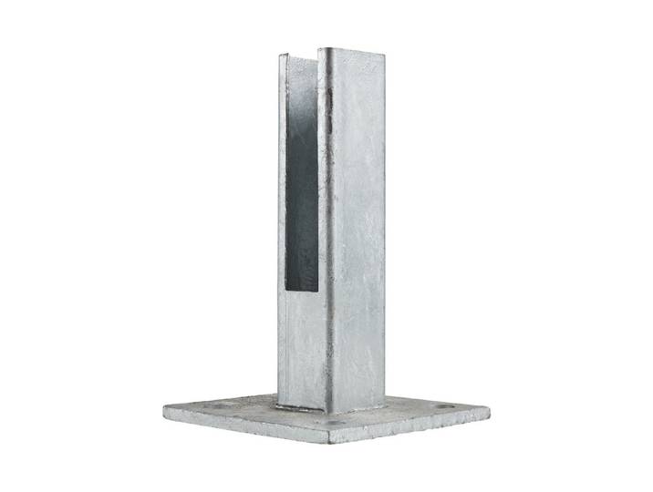 Montagefuss verzinkt für Pfosten 40 x 40 mm