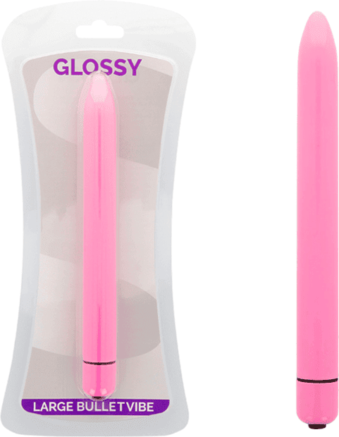 GLOSSY vibrateur slim deep rose