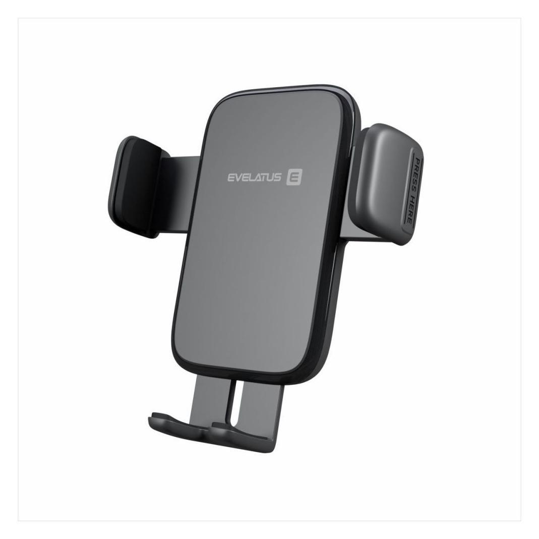 Evelatus Auto holder Car air conditioning vent bracket holder H2+KAC001 Black (EVELATUS)