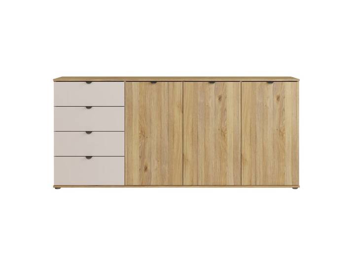 Buffet 3P/4T UNIK Imitation chêne / grège