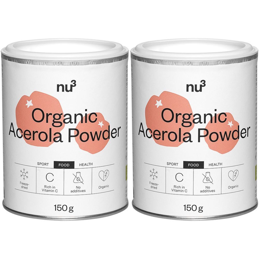 nu3 Bio Acerola Doppelpack 2x150 g Pulver