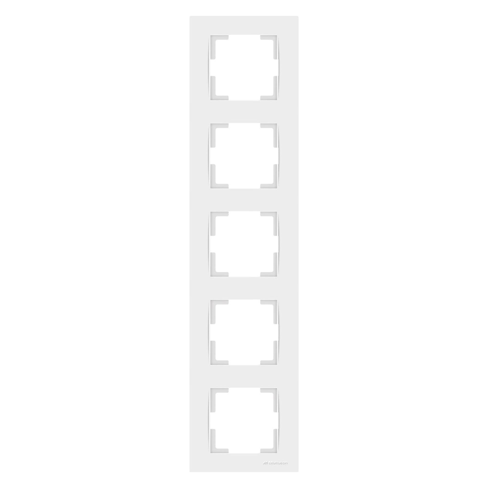 Mutlusan Rita 5-fach Rahmen vertikal weiss für 5 Module (32311387)
