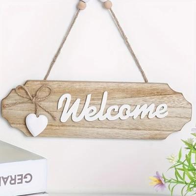 Uplift Essentials Vintage Welcome Hanging Sign welcome