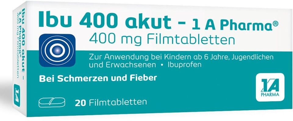 Ibu-400 akut 1A Pharma Ibu 400 akut - 1 A Pharma® Filmtabletten