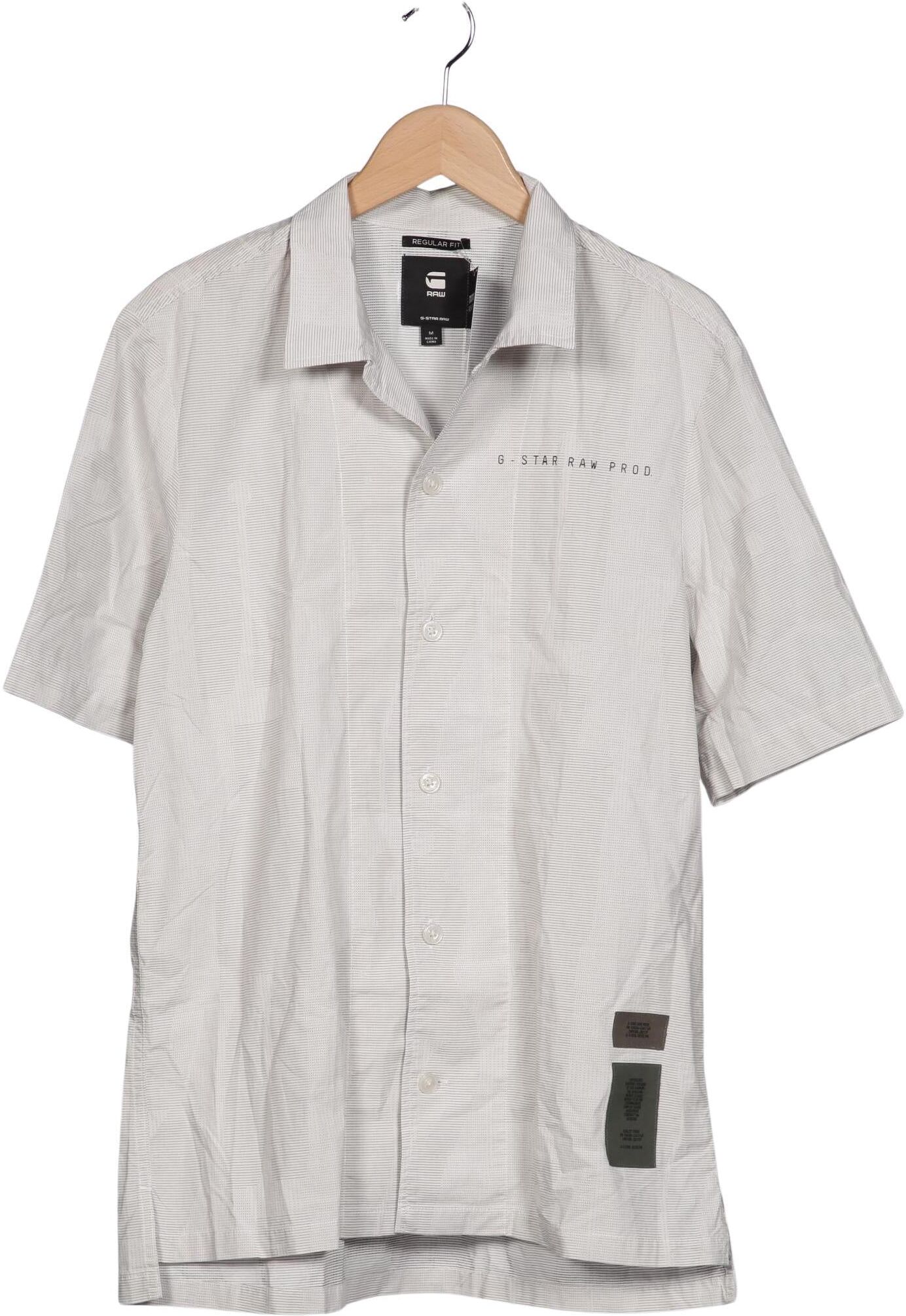 G Star RAW Herren Hemd, Grau, Gr. M, Baumwolle - Second Hand