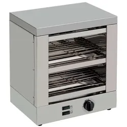 Schlanker elektrischer Toaster mit Quarz-Heizelementen und 2-stufigem Timer