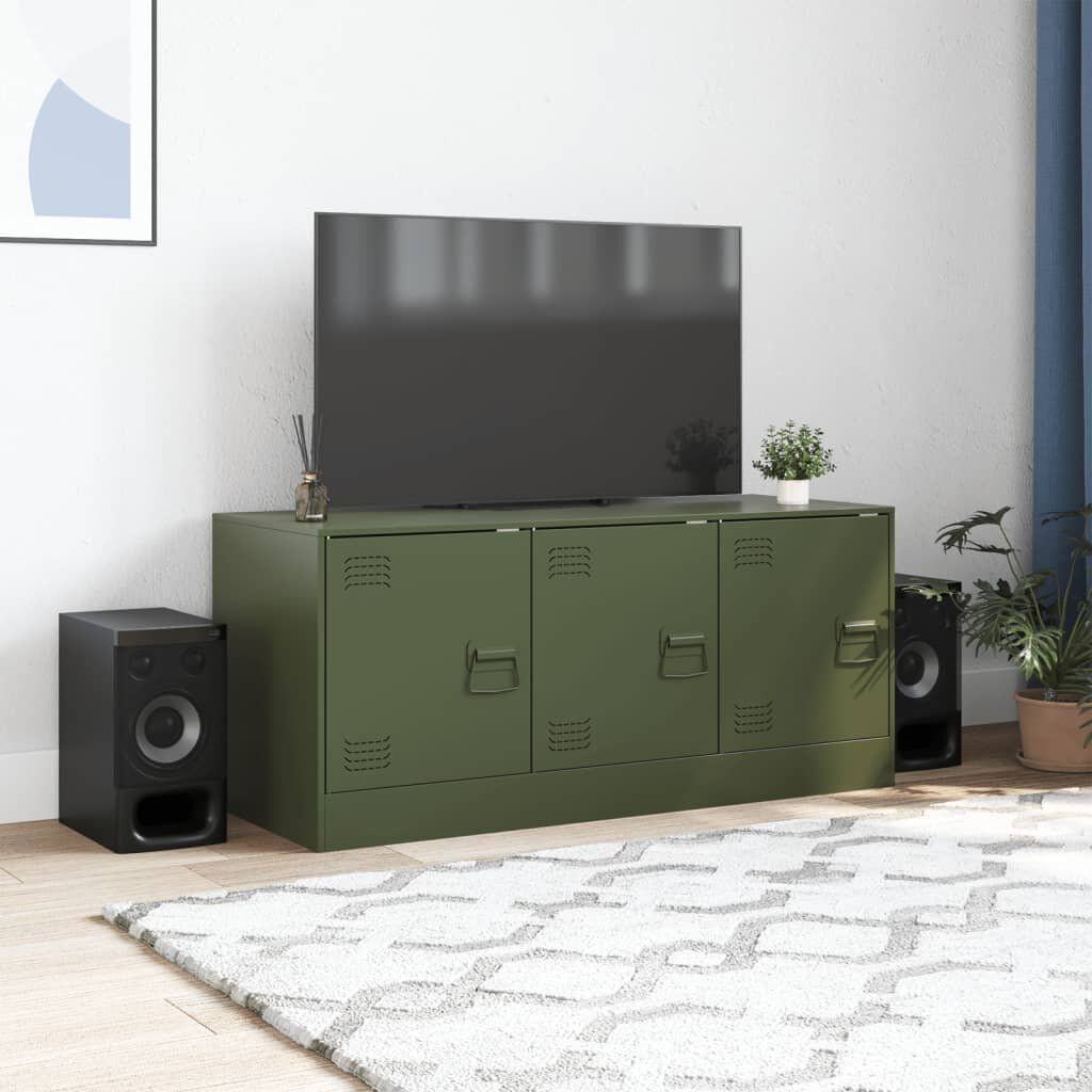 Borough Wharf Alamar TV Stand for TVs up to 24" Olive 24"