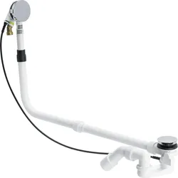 Viega Ab-und Überlauf Multiplex Trio, 6161.70 in 1070mmxDN40/50 verchromt 727758