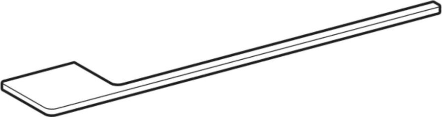Geberit Handtuchhalter für Badezimmermöbel, 40cm, schwarz matt (503012141)