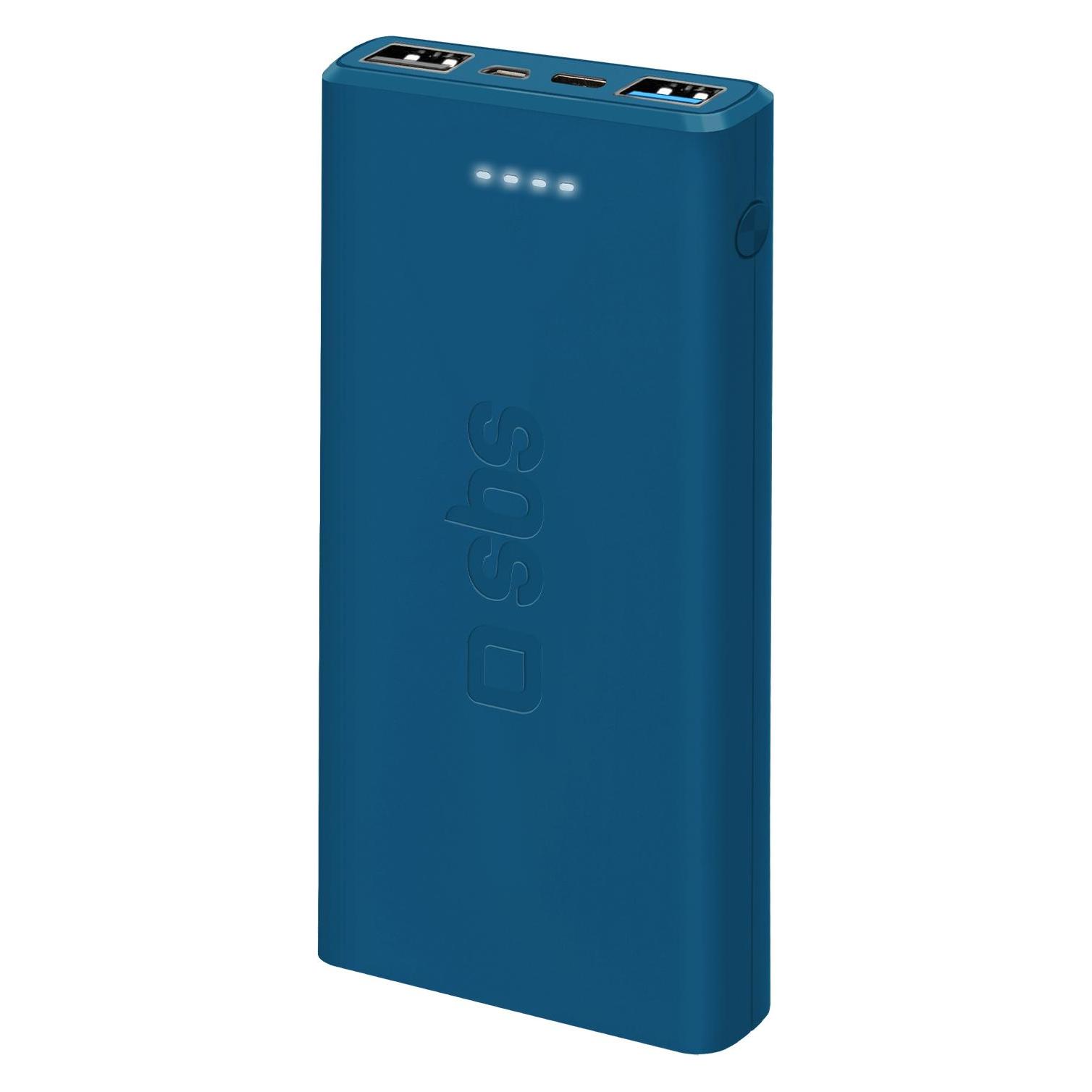 SBS fast charge mit 10.000 mAh und 2 USB (10000 mAh, 37 Wh) (TTBB10000FASTA)