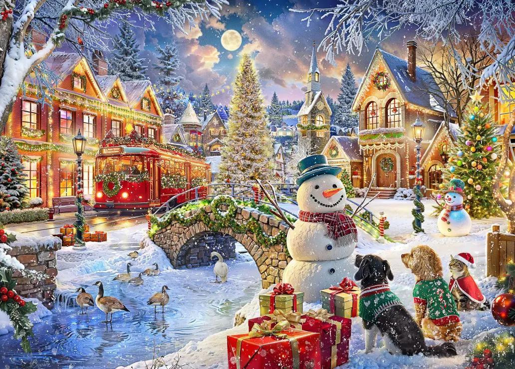 Bluebird Puzzle Kerstpuzzel Villa Kerst - 1500 stukjes