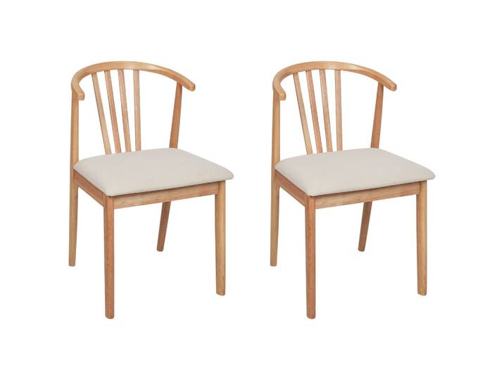 STUHL 2er-Set Heller Holzfarbton Craig