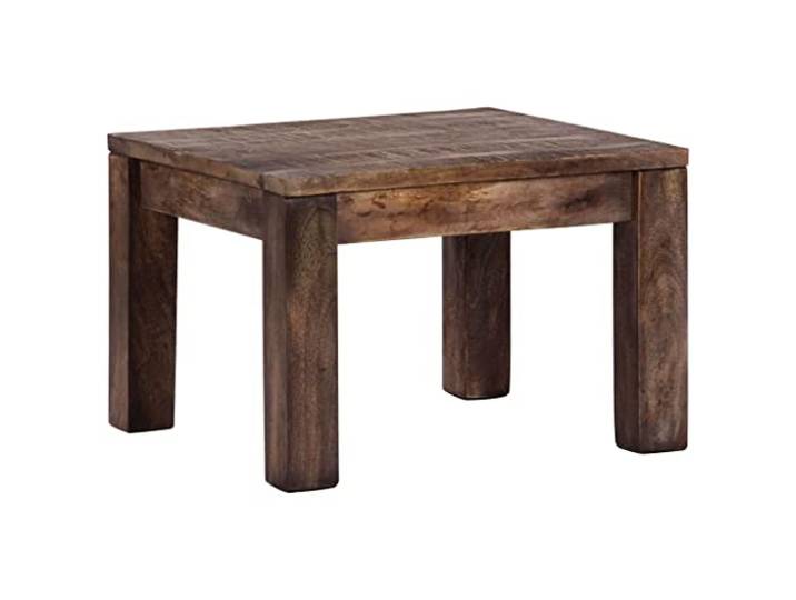 HKLGBVCR Couchtisch aus Mangoholz, 50 x 50 x 35 cm