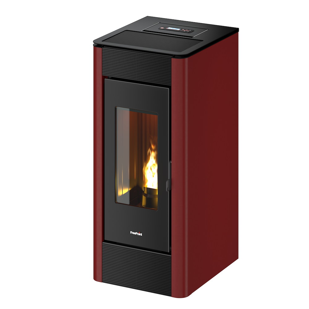 KLEININGGMB Pelletofen Indaco 11, Stahl Farbe: bordeaux 16936643