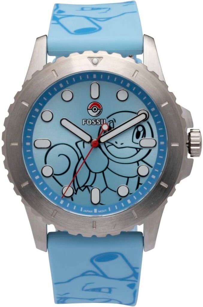 Pokemon Pokémon Center × Fossil Squirtle Blue Watch FS5958