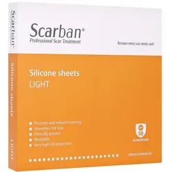 Scarban Light Silikonverband 5x7,5 cm 2 St
