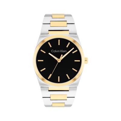 Quarzuhr CALVIN KLEIN "CK Empower", gold (silberfarben, goldfarben), Armbanduhren, Herren, Quarzuhr, Armbanduhr, Herrenuhr, Edelstahlarmband, analog